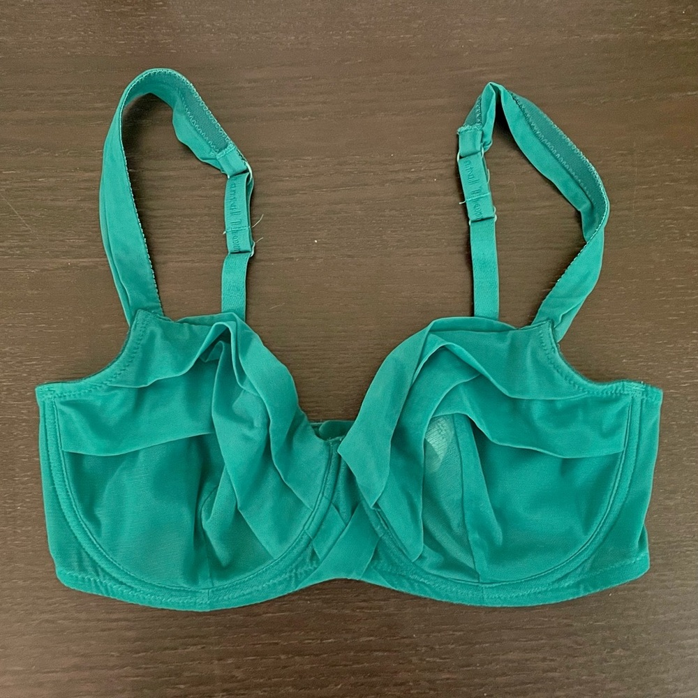 Chantal Thomass green bra, 32DD